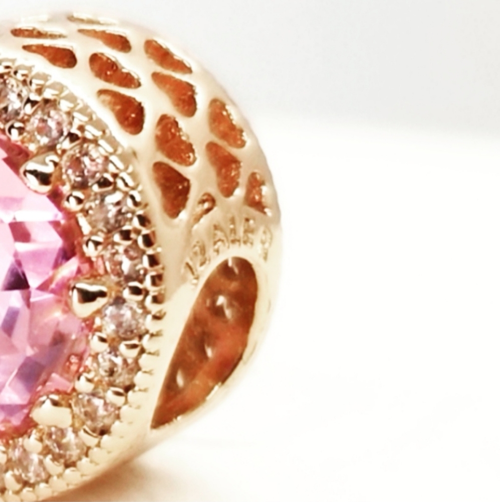 BRAND NEW Pandora charm rosegold Radiant heart #781725 NPB - Picture 8 of 10